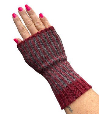 De Colores DE COLORES Polswarmers 100% baby alpaca TWO TONE ROOD 47