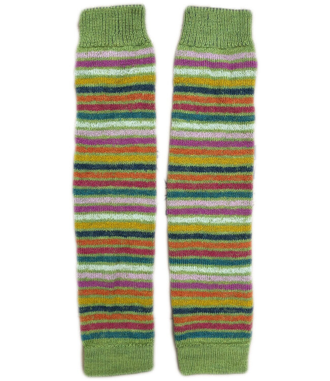 Hirsch Natur lange wollen beenwarmers REGENBOOG groen 115E  54