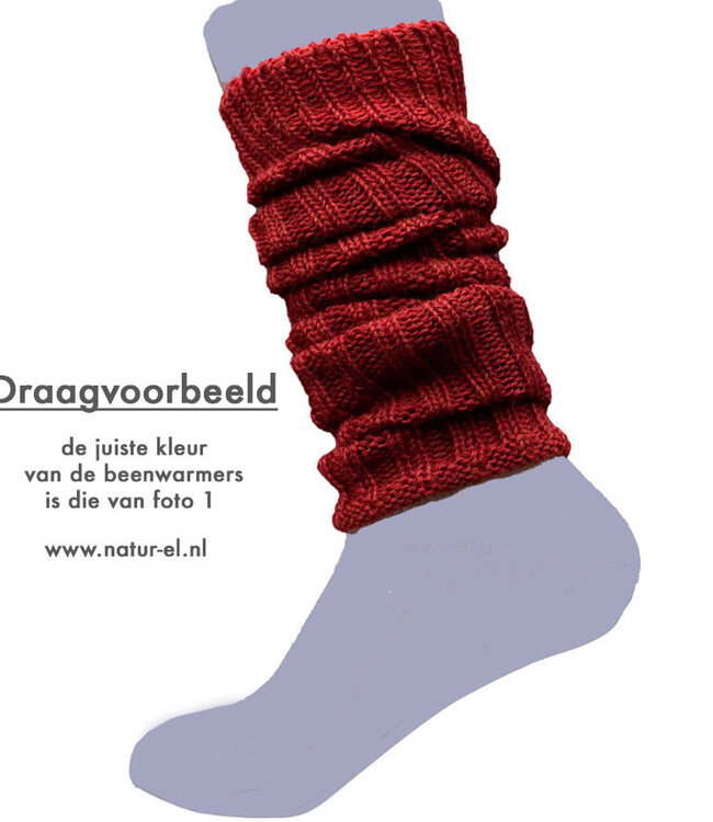 HIRSCH lange wollen beenwarmers EFFEN BEGONIA 033 33  - 50 cm