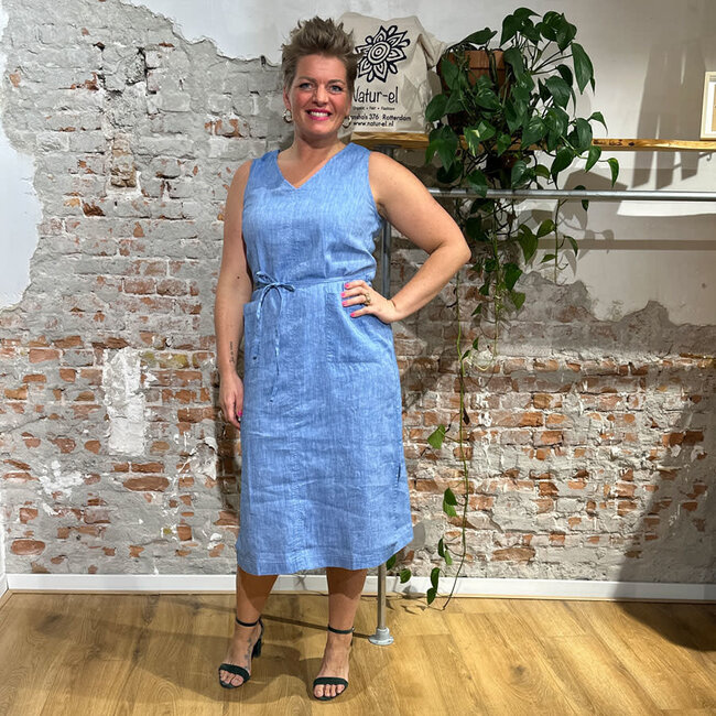 Midi jurk katoen sale
