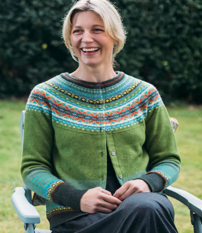 ERIBÉ merino wollen ALPINE VEST met angora MOSS