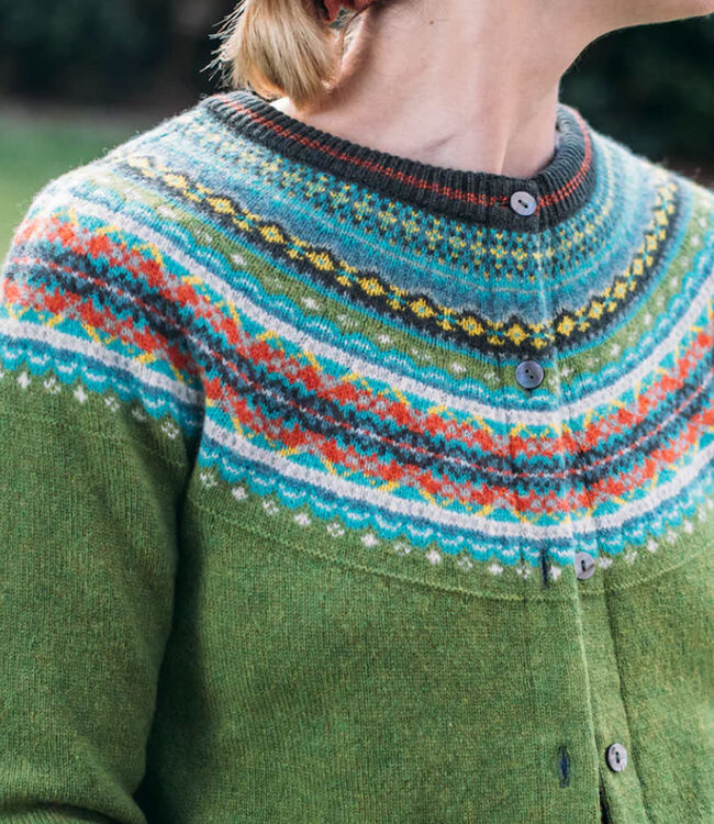 ERIBÉ merino wollen ALPINE VEST met angora MOSS