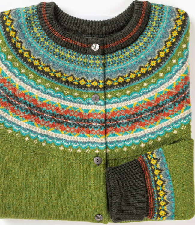 ERIBÉ merino wollen ALPINE VEST met angora MOSS