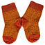 HIRSCH Dunne wollen sokken baby Noors 056 85 Curry oranje