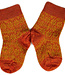 Hirsch Natur HIRSCH Dunne wollen sokken baby Noors 056 85 Curry oranje