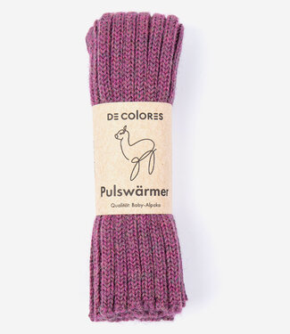 De Colores DE COLORES Polswarmers baby alpaca RIB ROZE 55