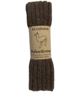 De Colores DE COLORES Polswarmers baby alpaca RIB MOKKA 28