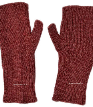 De Colores DE COLORES vingerloze handschoen baby alpaca ROEST 48