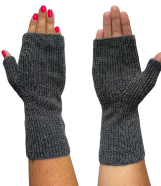 De Colores DE COLORES vingerloze handschoen baby alpaca GRIJS 13