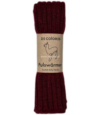 De Colores DE COLORES Polswarmers baby alpaca RIB ROOD 47