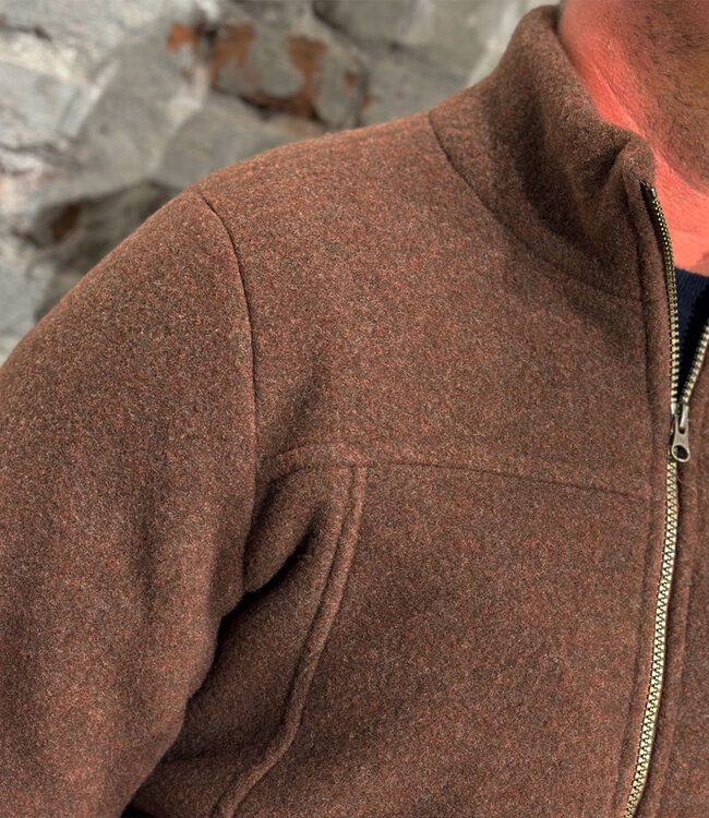 ENGEL wollen jas vest HEREN wolfleece biologische wol KANEEL