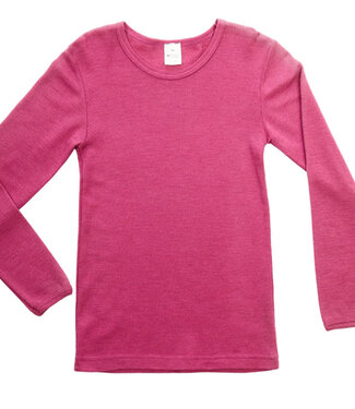 Hocosa HOCOSA longsleeve biologische wol zijde kind FUCHSIA
