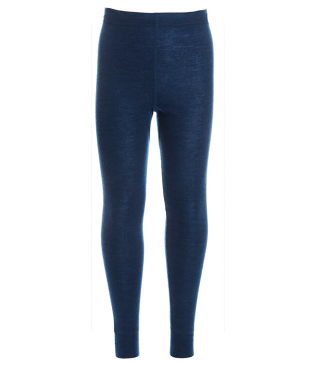 HOCOSA legging biologische wol zijde kind BLAUW