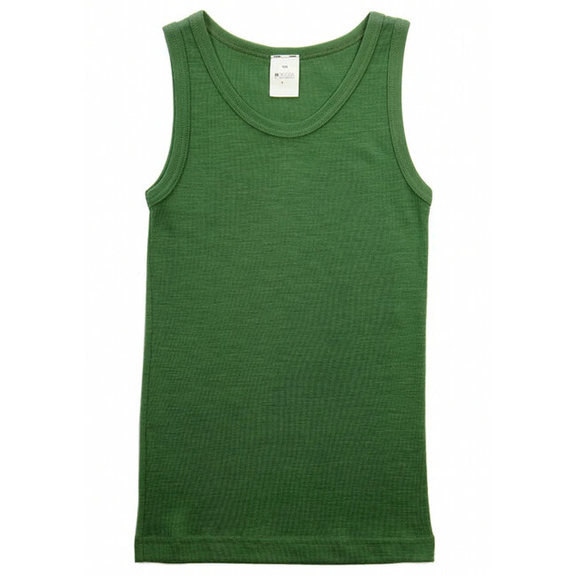 Hocosa - hemd wol zijde kind * groen *