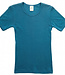 Hocosa HOCOSA shirt korte mouw wol zijde kind ZEEBLAUW