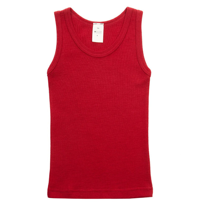 Hocosa - hemd wol zijde kind * rood *