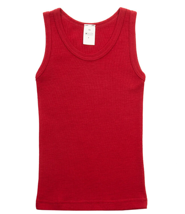 HOCOSA hemd wol zijde kind biologische wol ROOD