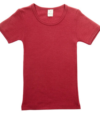 Hocosa HOCOSA shirt korte mouw wol zijde kind ROBIJN