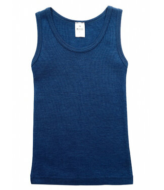 Hocosa HOCOSA hemd wol zijde kind biologische wol BLAUW