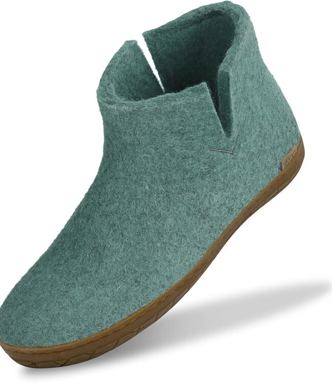 GLERUPS wollen pantoffels LAARS NORTHE SEA RUBBER HONEY