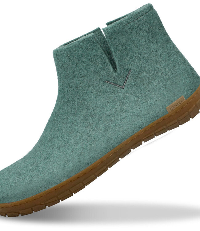 GLERUPS wollen pantoffels LAARS NORTHE SEA RUBBER HONEY