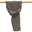 Wollen shawl met kabelpatroon RABBIT unisex FISHERMAN