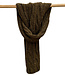 Wollen shawl met kabelpatroon OLIVE unisex FISHERMAN
