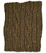 Wollen shawl met kabelpatroon OLIVE unisex FISHERMAN