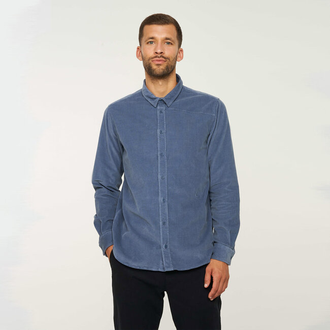 RECOLUTION corduroy overhemd BLYXA DENIM biologisch katoen Natur