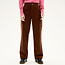 THINKING MU THINKING MU wijde corduroy broek THERESA CHOCOLATE