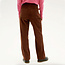 THINKING MU wijde corduroy broek THERESA CHOCOLATE