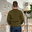 Wollen trui OLIVE van pure merino FISHERMAN OUT OF IRELAND