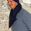 FISHERMAN Wollen shawl SEM INDIGO van merino cashmere UNISEX