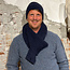 Fisherman out of Ireland FISHERMAN Wollen shawl SEM INDIGO van merino cashmere UNISEX