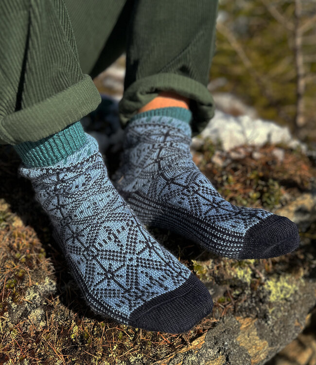 HIRSCH wollen sokken Noors ijskristal FROZEN 029 158