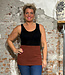 De Colores DE COLORES nierwarmer RIB van 100% alpaka ROEST 48