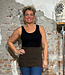 De Colores DE COLORES nierwarmer RIB van 100% alpaka MOKKA 28