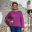 EKYOG Wollen trui met ronde hals van Mohair zijde en wol CELIA PURPLE