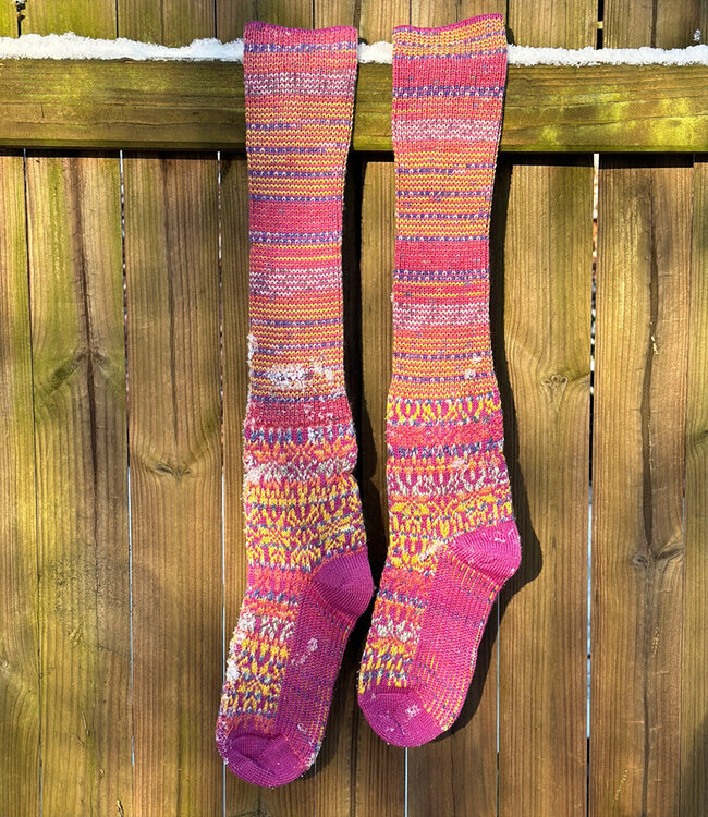 HIRSCH NATUR wollen Noorse KNIEKOUSEN FANCY 430 99