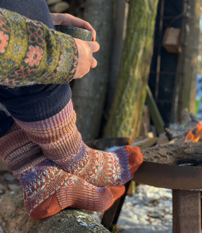 HIRSCH NATUR wollen Noorse KNIEKOUSEN AUTUMN 430 56