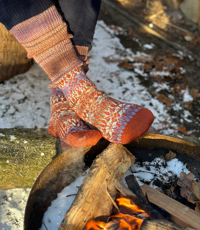 HIRSCH NATUR wollen Noorse KNIEKOUSEN AUTUMN 430 56