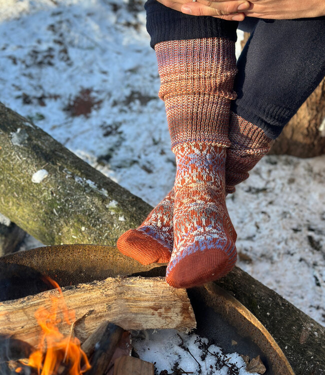 HIRSCH NATUR wollen Noorse KNIEKOUSEN AUTUMN 430 56