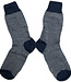 HIRSCH NATUR dunne wollen sokken JAQUARD JEANS WIT 173 80