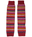 HIRSCH NATUR lange wollen beenwarmers REGENBOOG ROOD 115E  31