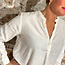 LANIUS witte blouse van biologisch linnen SIMONE WHITE