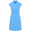 LANIUS jurk met kraag THERESA BLUE van biologisch katoen