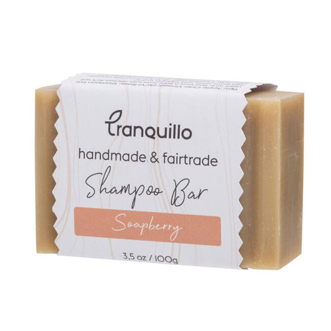 VEGAN Shampoo bar SOAPBERRY handmade & fairtrade TRANQUILLO