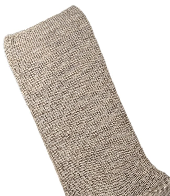 GRODO dunne wollen sokken effen BRUIN MELANGE