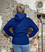 ENGEL wollen DAMES vest MET CAPUCHON wolfleece KOBALT