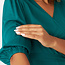 GIVN wikkel blouse NATASHA GREEN met v-hals van ecovero